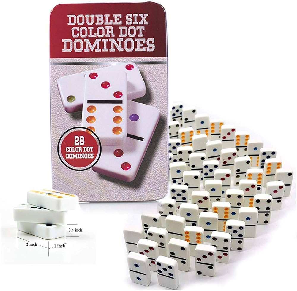 DOUBLE COLOR DOT DOMINOS