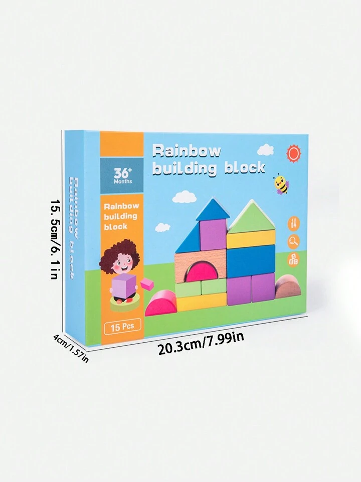 SMALL RAINBOW BUILDING BLOCK