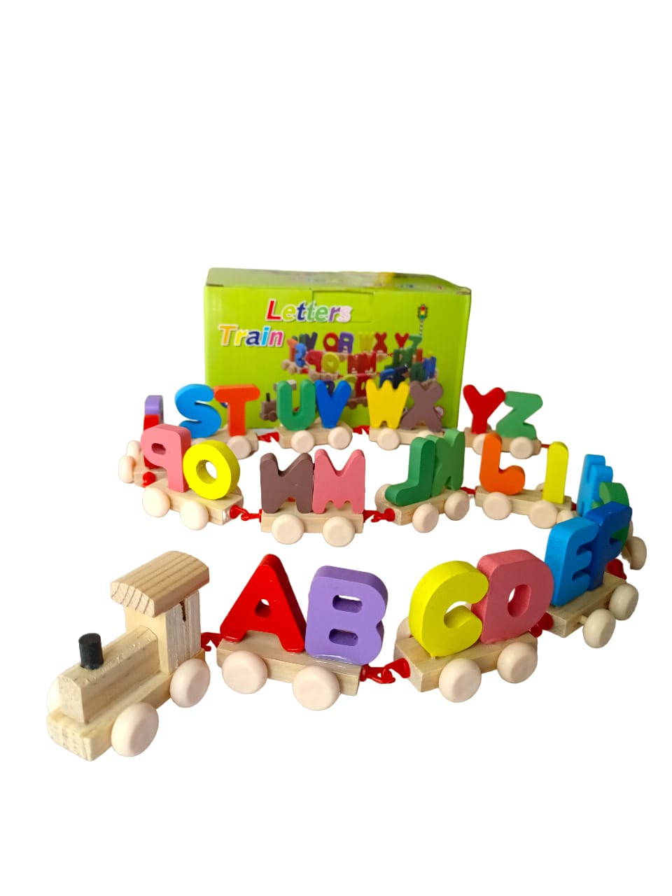 WOODEN ABCD TRAIN