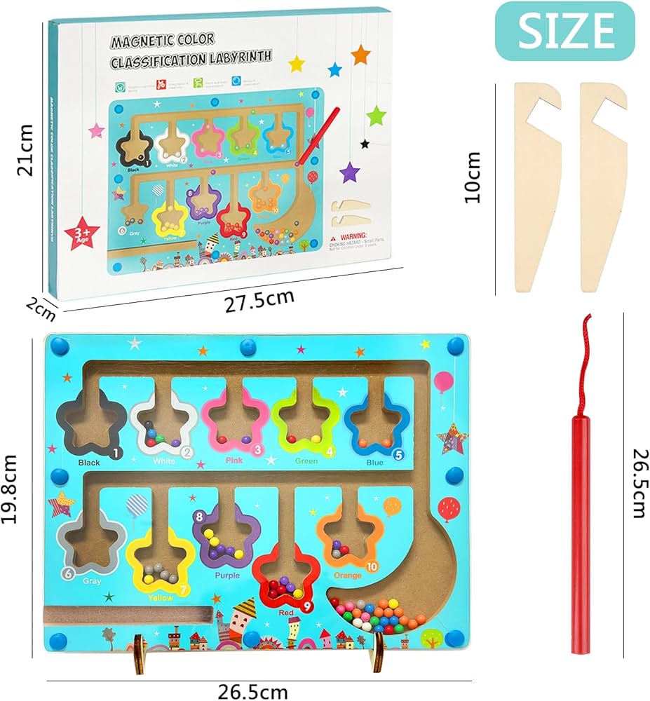 MAGNETIC COLOR CLASSIFICATION LABYRINTH